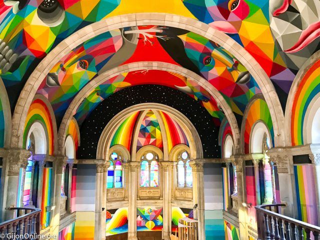 A centenary Asturian church becomes the Kaos Temple!